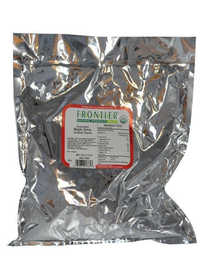 Frontier Natural Products Organic Granulated Maple Syrup 453grams - Image 1