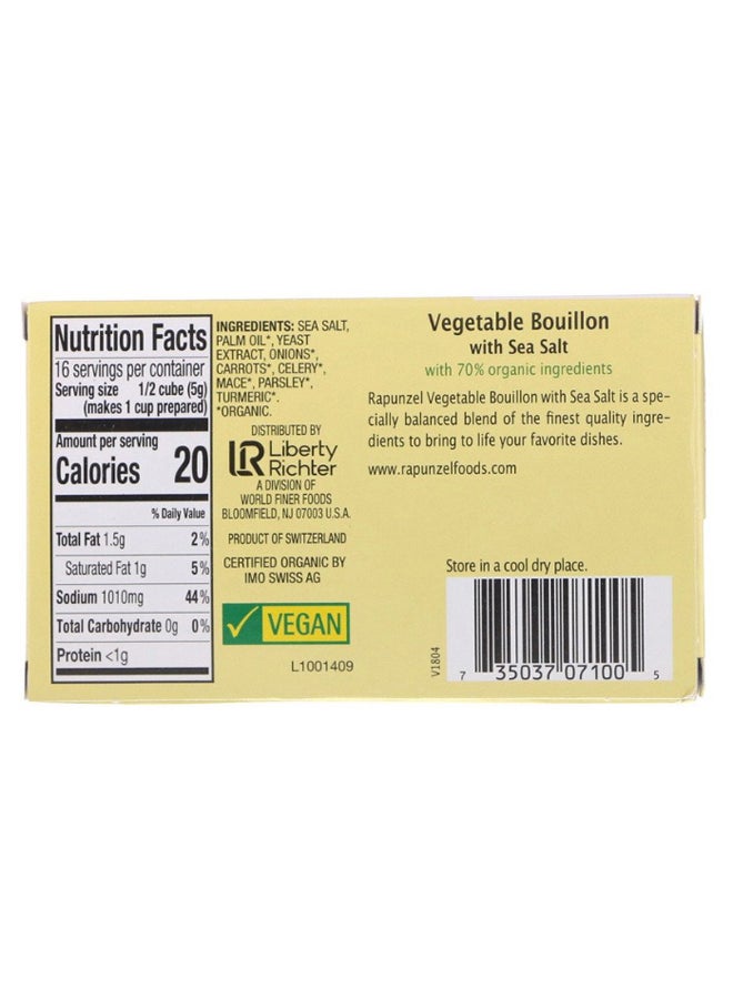 Rapunzel - Vegetable Bouillon Soup With Sea Salt - 8 Cubes - Image 1