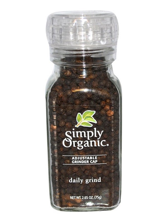 Simply Organic Daily Grind Black Peppercorn 75grams - Image 1