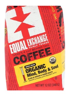 Equal Exchange Mind Body And Soul Organic Whole Bean Coffee 340grams  - Image 1