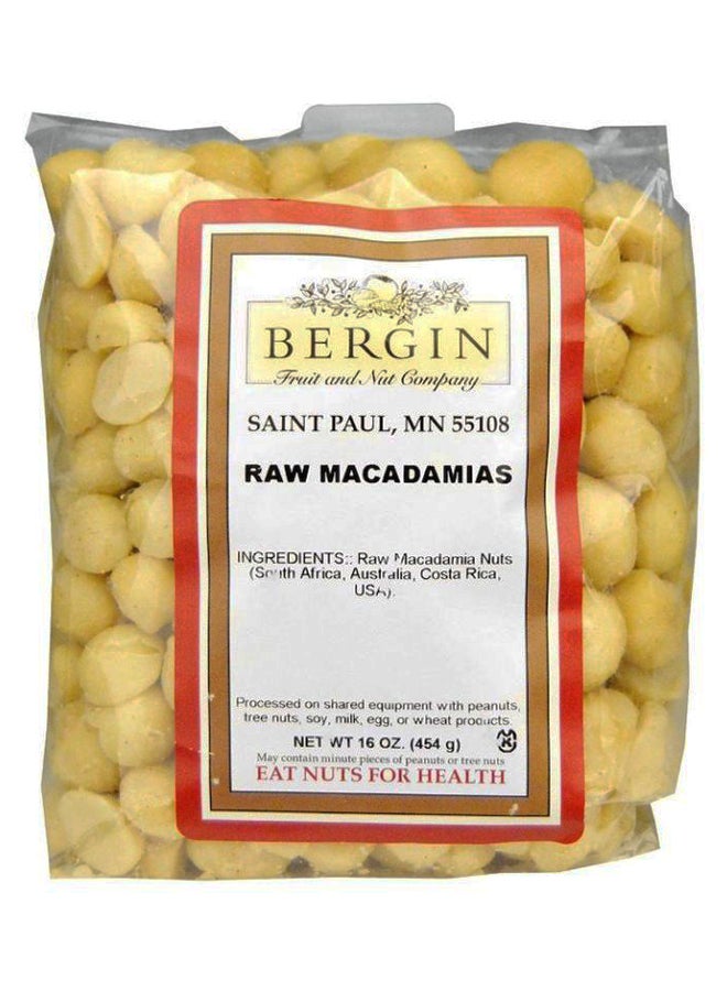 Bergin Fruit and Nut Company - Raw Macadamias Nuts 454grams - Image 1