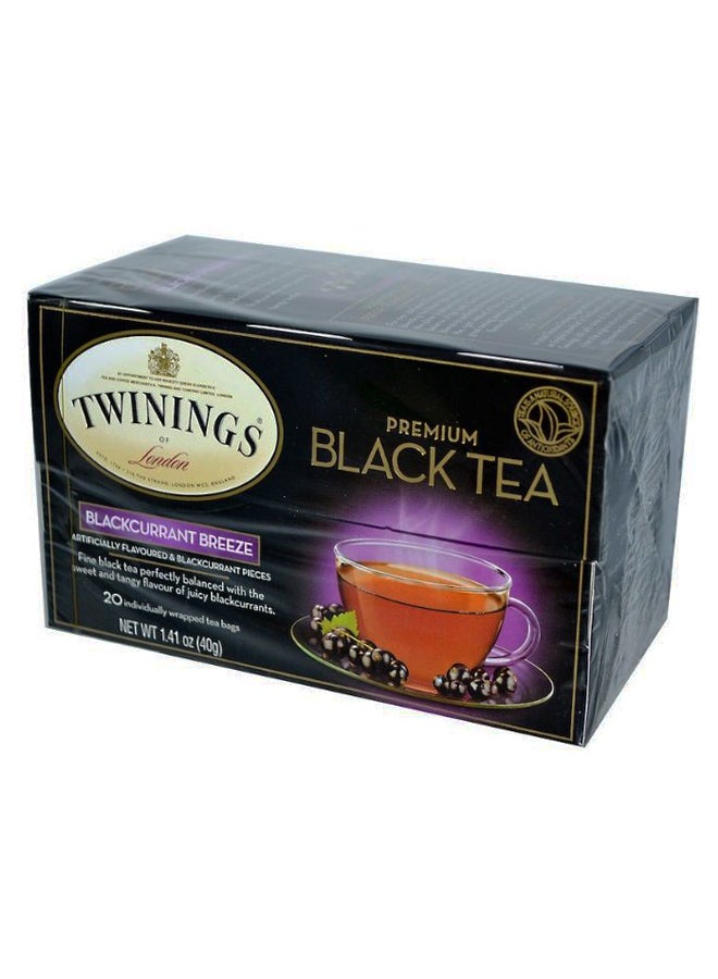 شاي أسود بريميوم بلاك كيرانت بريز، 20 كيس 40جرام