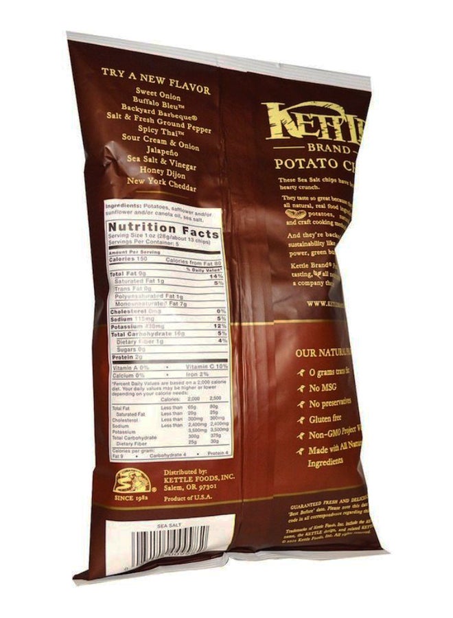 KETTLE Sea Salt Potato Chips 142grams - Image 2