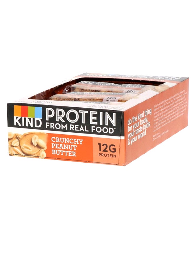 KIND Pack Of 12 Crunchy Peanut Butter Nut Flavour Protein Bar - Image 1