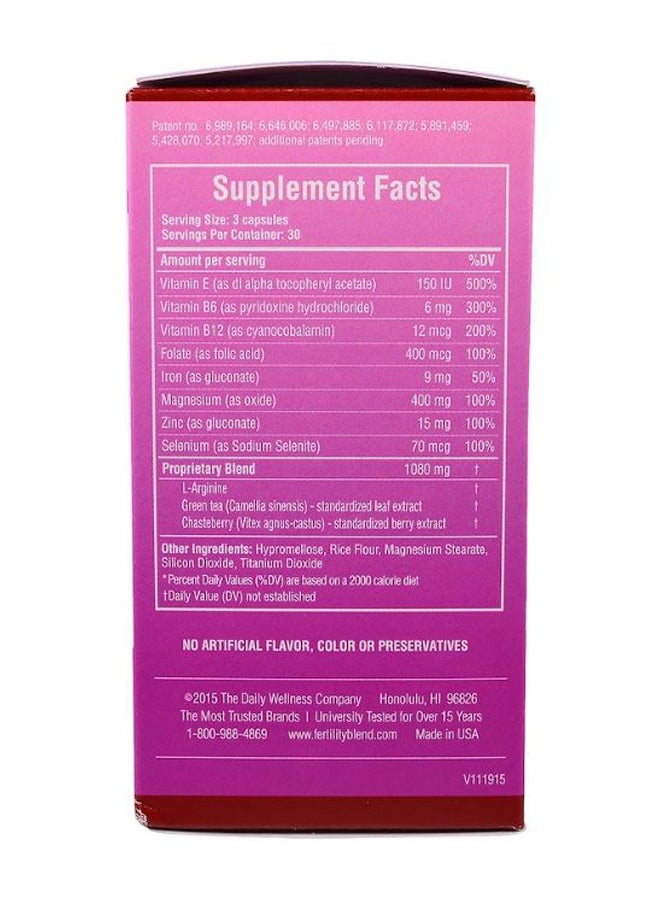 Daily Wellness Company - Fertility Blend For Women - 90 Capsule - Image 1