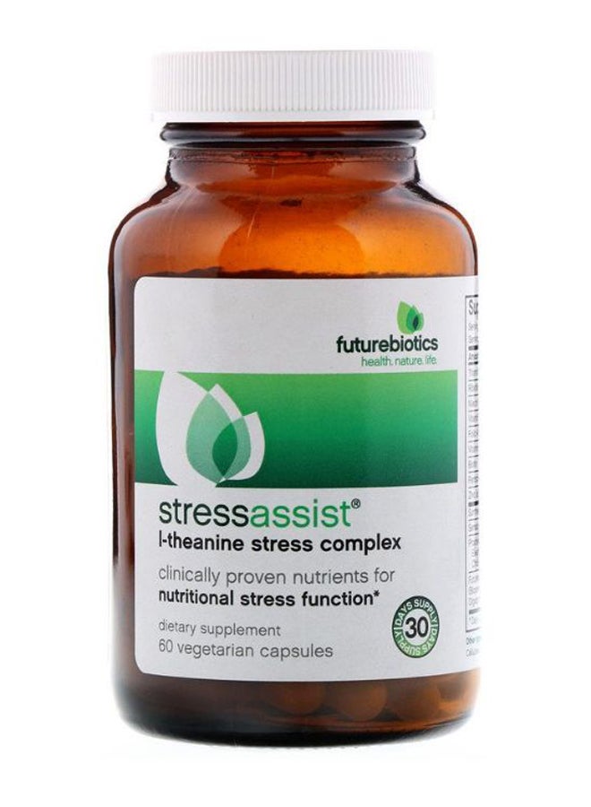فيوتشر بايوتكس مركب إل-ثيانين لتقليل التوتر من ستريسست - يحتوي على 60 كبسولة - Image 1