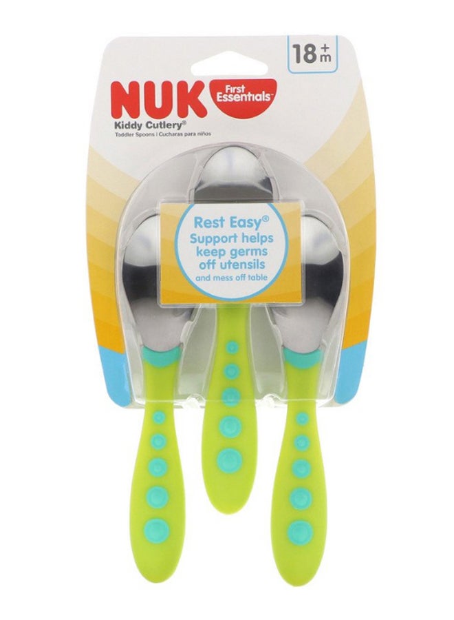 NUK - Pack Of 3 Kiddy Cutlery Toddler Spoon - Image 1