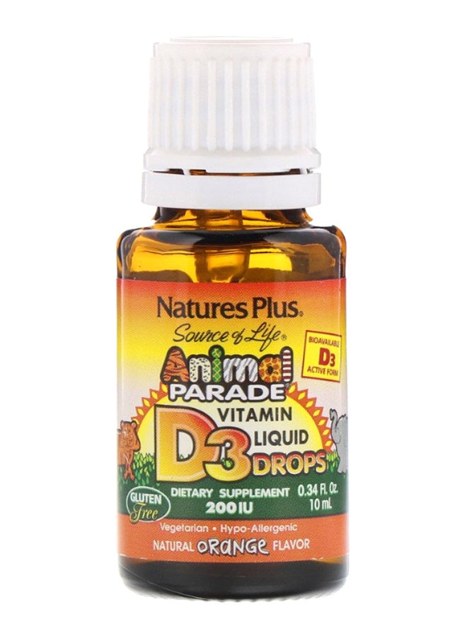 Natures Plus Animal Parade Vitamin-D3 Liquid Drop - Image 1