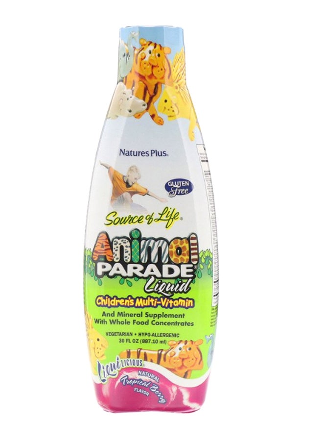 Natures Plus Tropical Berry Flavor Animal Parade Liquid - Image 1