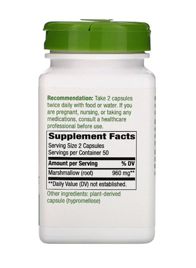 Nature's Way - Marshmallow Root Traditionally Used To Soothe Digestion - 100 Capsules - Image 1