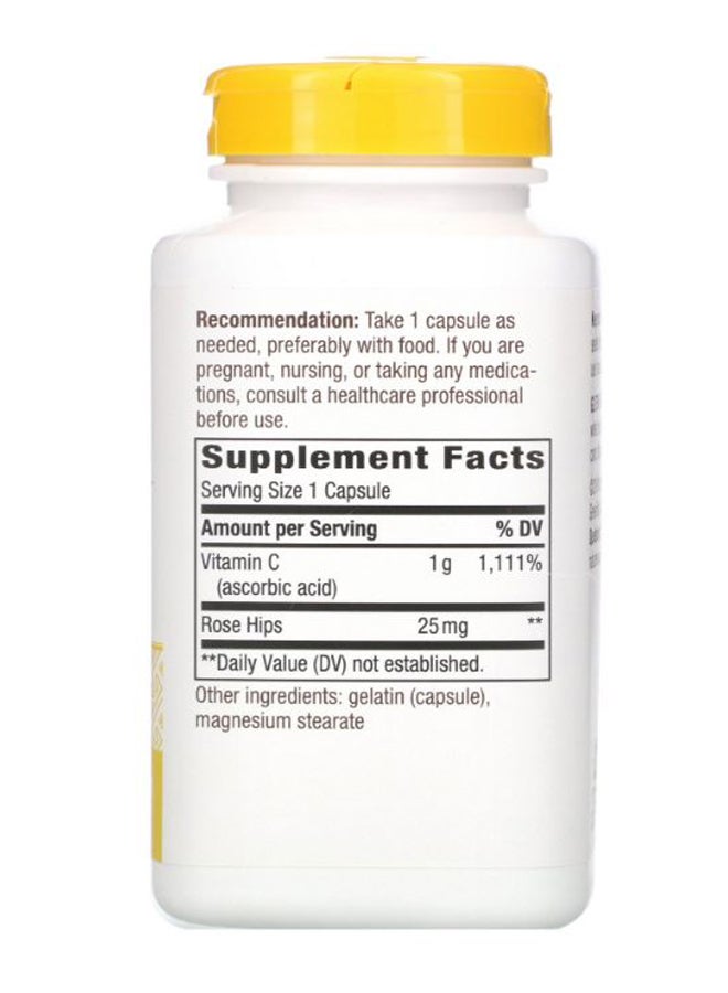 Nature's Way Vitamin C With Rose Hips Support Immune Health - 250 Capsules - Image 2