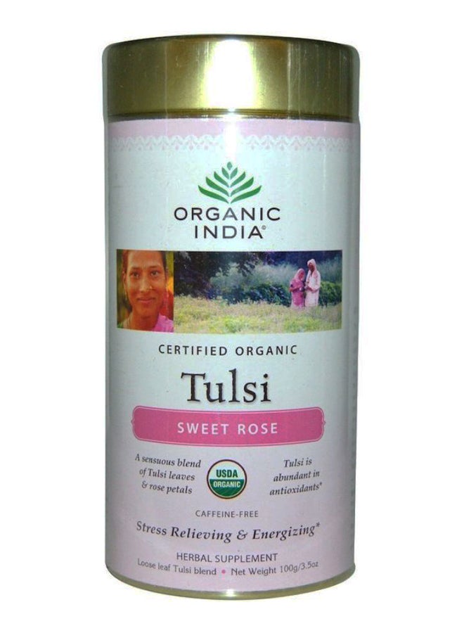 Organic India Tulsi Loose Leaf Blend Sweet Rose 