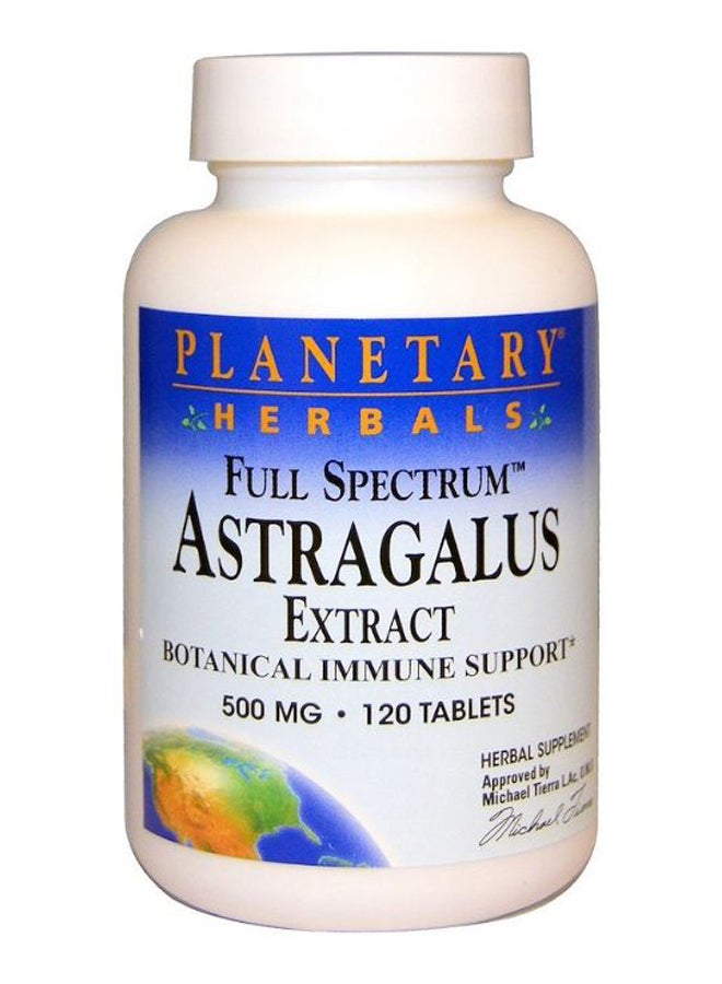 PLANETARY HERBALS Full Spectrum Astragalus Extract Herbal Supplement - 120 Tablets 