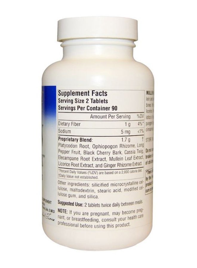 PLANETARY HERBALS Mullein Lung Complex Herbal Supplement - 180 Tablets  - Image 2