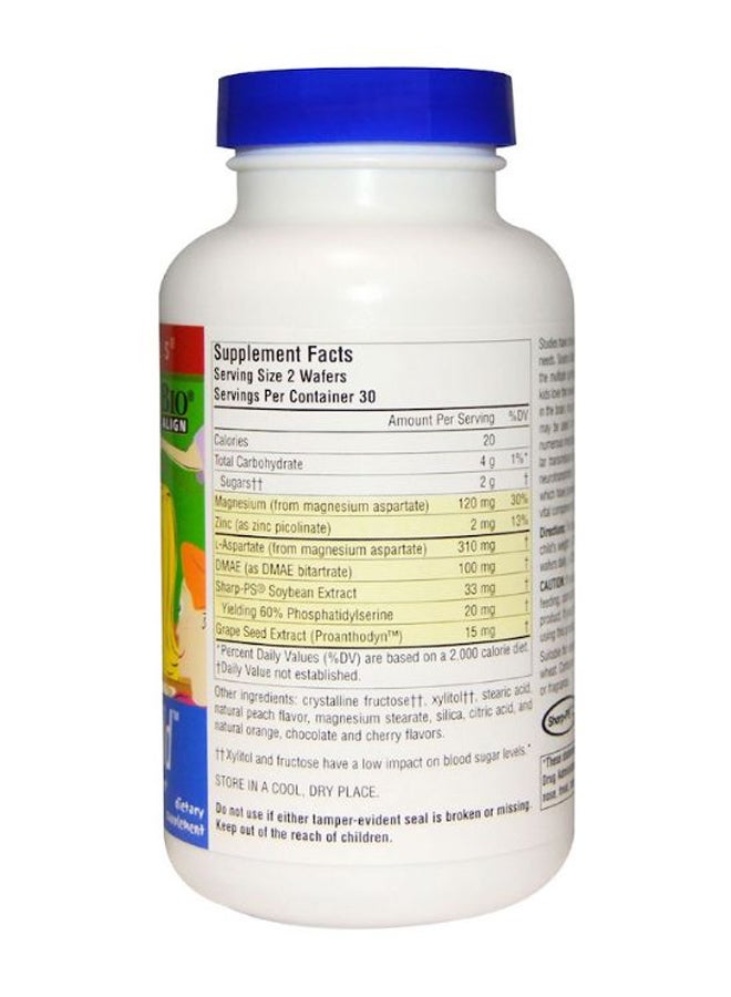 Source Naturals - Attentive Child Sweet And Tart Brain Support - 60 Chewable Wafers - Image 1
