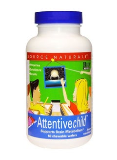 Attentive Child Sweet And Tart Brain Support - 60 Chewable Wafers
