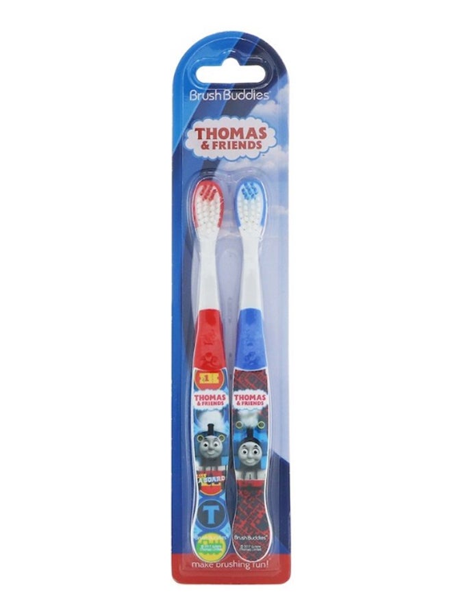 Brush Buddies Thomas & Friends Toothbrushes, Soft, 2 Toothbrushes - Image 1