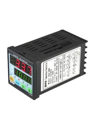 Automatic Digital LED PID Temperature Controller Thermometer SNR 1 Alarm Relay Output TC/RTD Input Black - v1588880853/N37768466A_1