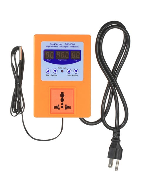 Digital LED Intelligent Pre-Wired Temperature Controller Orange