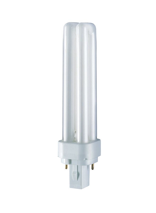 OSRAM DULUX D 13 Watt Light Bulb 3000K G24D1 - 2 Pin Lumilux Warm White - Image 1