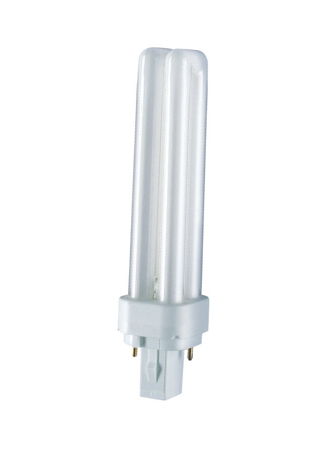 Osram - DULUX D 13 Watt Fluorescent Light Bulb 4000K G24D1 2 Pin Lumilux Cool White ‎6.38x3.07x2.99cm - Image 1