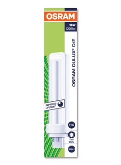 Osram DULUX D/E 18 Watt Light Bulb 4000K G24Q2 - 4 Pin Lumilux Cool White  - Image 3