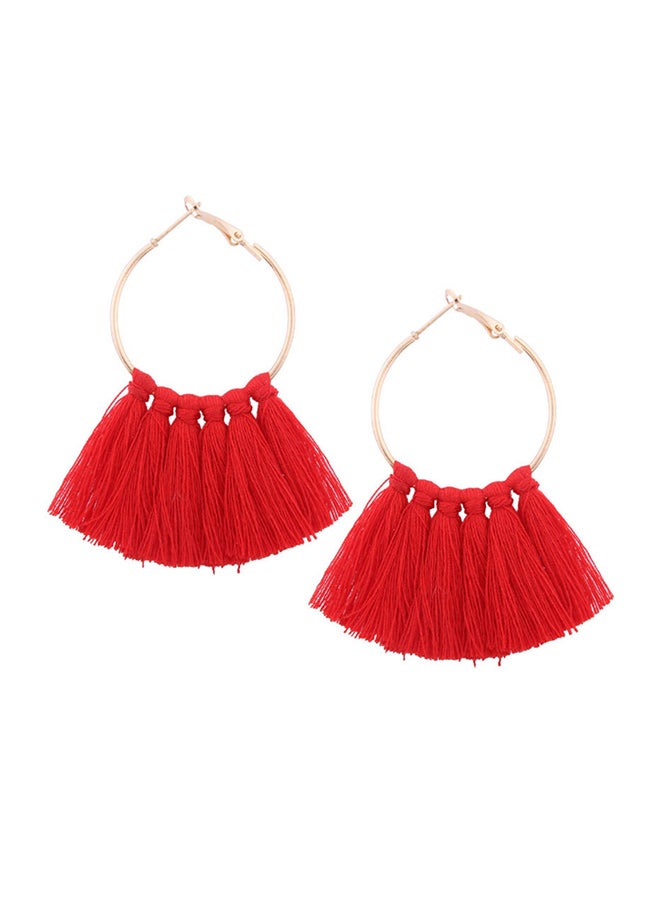 Decorative Geometry Design Sweet Brief Hoops Earrings