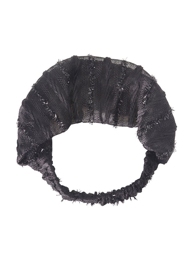 Generic Solid Broad Design Hairband Black