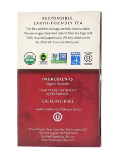 Choice Organic Teas Organic Rooibos Herbal Tea 16 Bags 1.12ounce  - Image 2