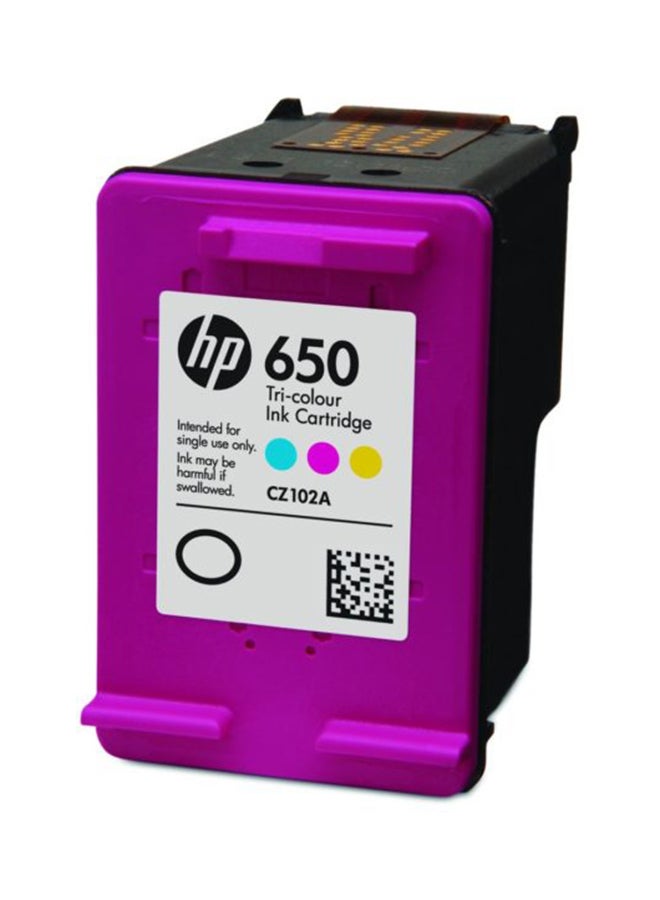 HP خرطوشة بثلاثة ألوان 650 ثلاثي الألوان - Image 1