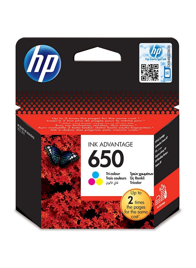 HP خرطوشة بثلاثة ألوان 650 ثلاثي الألوان - Image 3
