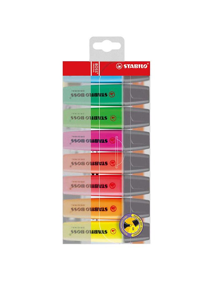 STABILO 8-Piece Boss Highlighter Marker Set Multicolour  - Image 1