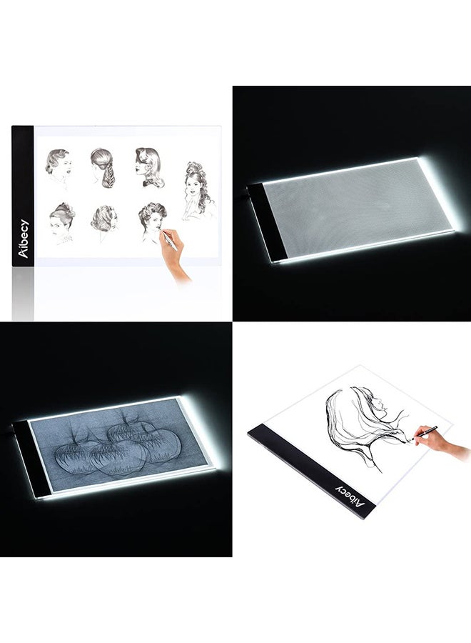 A4 LED Light Box Drawing Tracing Tracer White