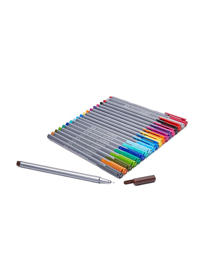 STAEDTLER 20-Piece Ink-Flow Fineliner Pen Set Multicolour  - Image 2