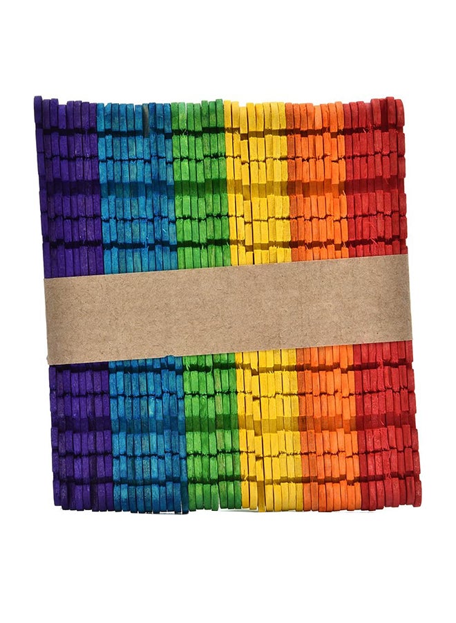 Red owl 100-Piece Serrate Craft Stick Set Multicolour - Image 2