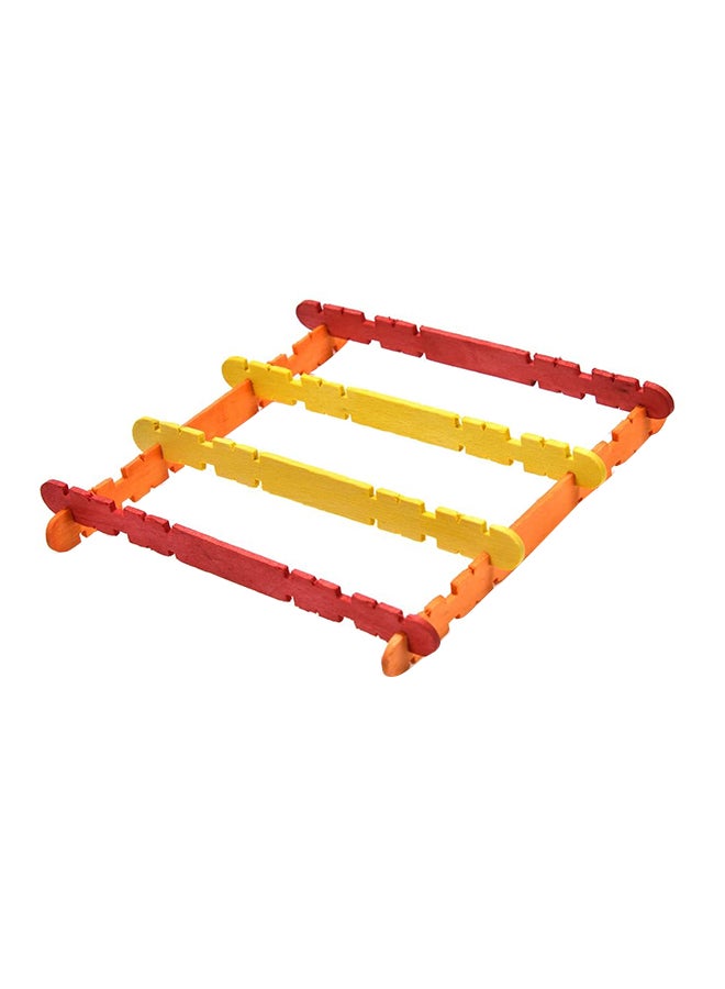 Red owl 100-Piece Serrate Craft Stick Set Multicolour - Image 5