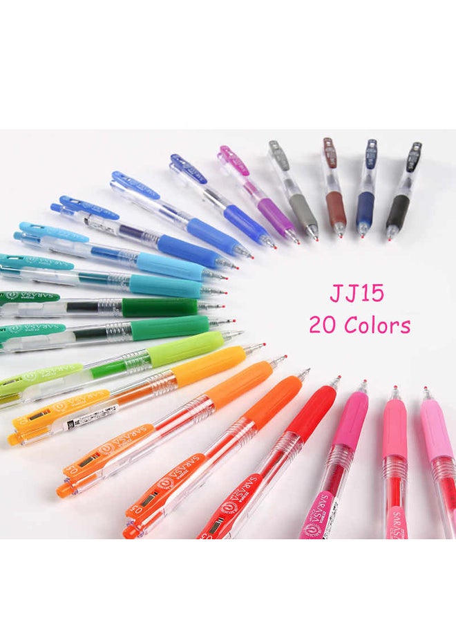 ZEBRA 20-Piece Sarasa Clip Gel Ink Rollerball Pen Multicolour - Image 2