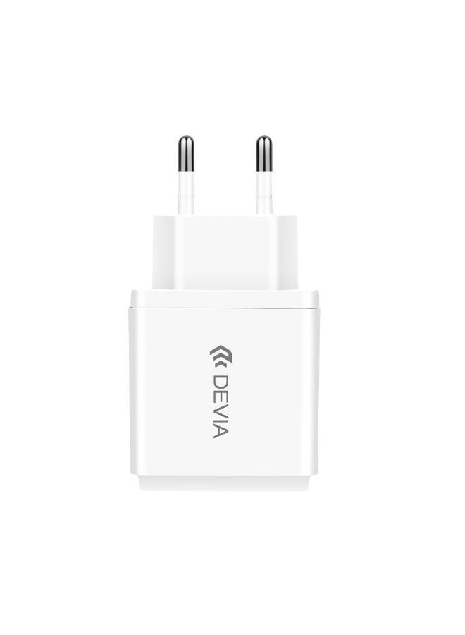 devia - 3-USB Port Smart Series Charger Adapter White - Image 1