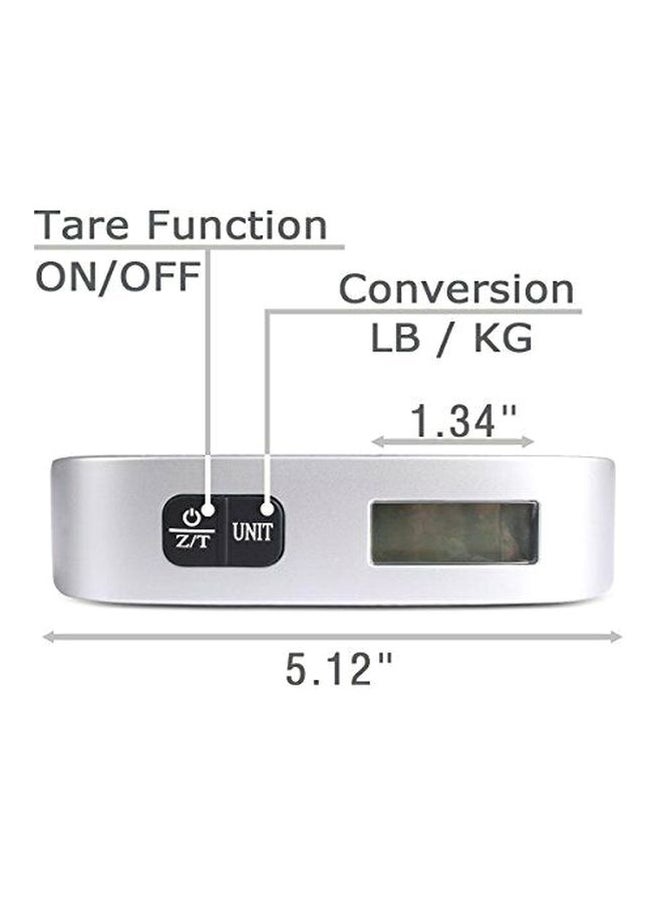 CAMRY - Electronic Luggage Scale Silver/Black 13x3cm - Image 1