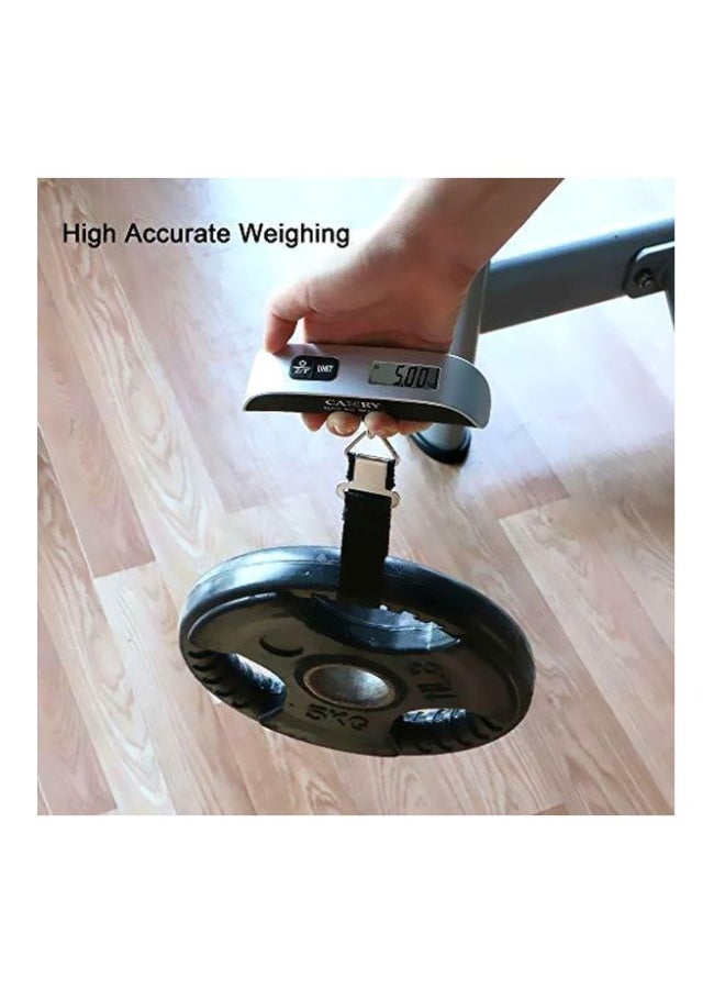 CAMRY - Electronic Luggage Scale Silver/Black 13x3cm - Image 1