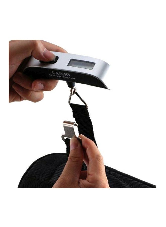 CAMRY - Electronic Luggage Scale Silver/Black 13x3cm - Image 1