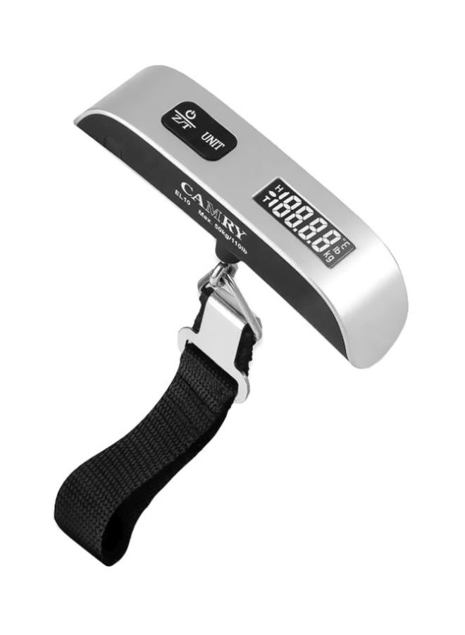 CAMRY - Electronic Luggage Scale Silver/Black 13x3cm - Image 1