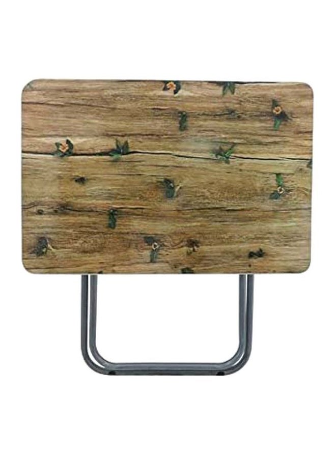 طاولة قابلة للطي متعددة الأغراض - 2 قطعة البني/الرمادي 69x48x67Ø³Ù†ØªÙŠÙ…ØªØ± - Image 2