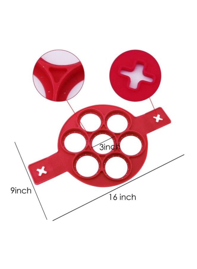 قالب كيك من السيليكون أحمر 16x9بوصة - Image 2