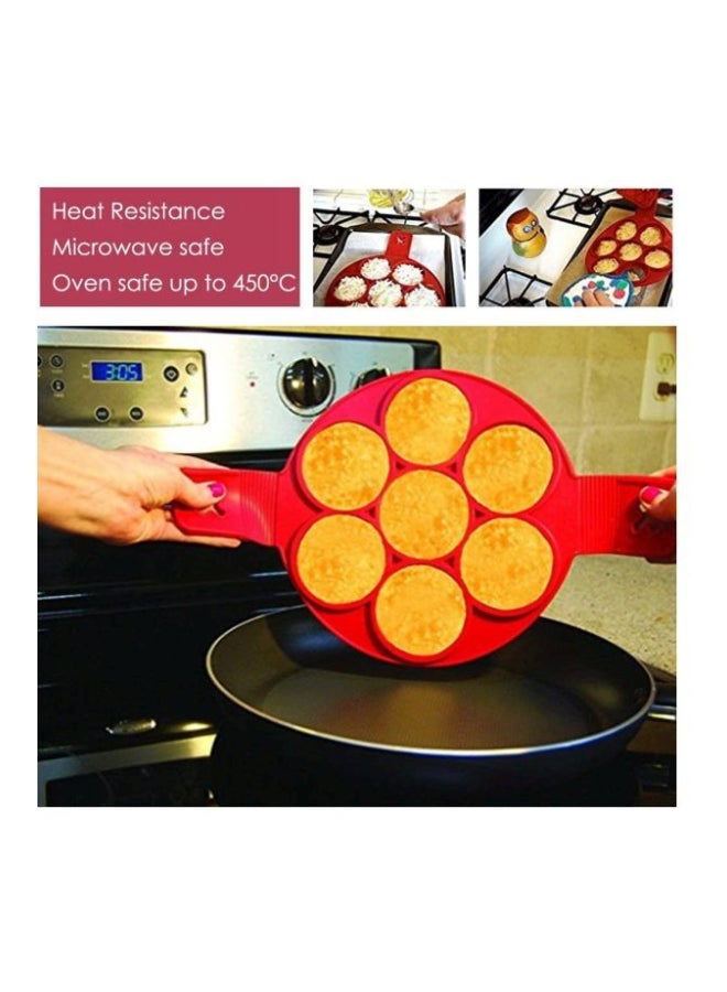 قالب كيك من السيليكون أحمر 16x9بوصة - Image 3