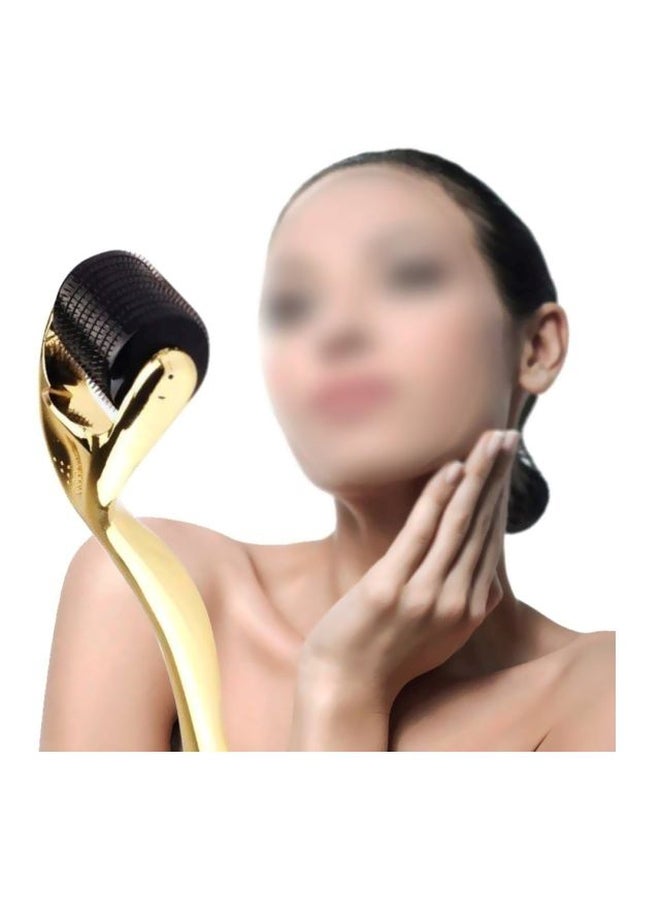 Facial Derma Roller Gold/Black - Image 2