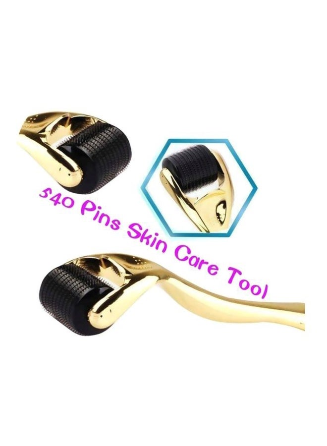 Facial Derma Roller Gold/Black - Image 3