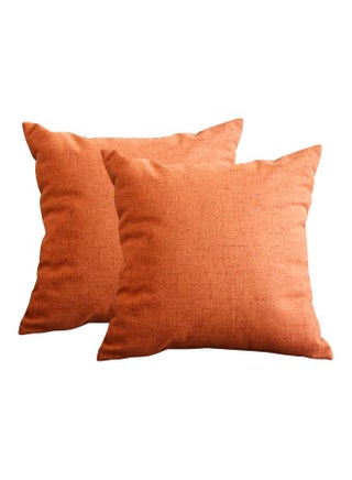 2-Piece Decorative Square Pillow Set Orange 45x45cm - v1588926118/N37811484A_1