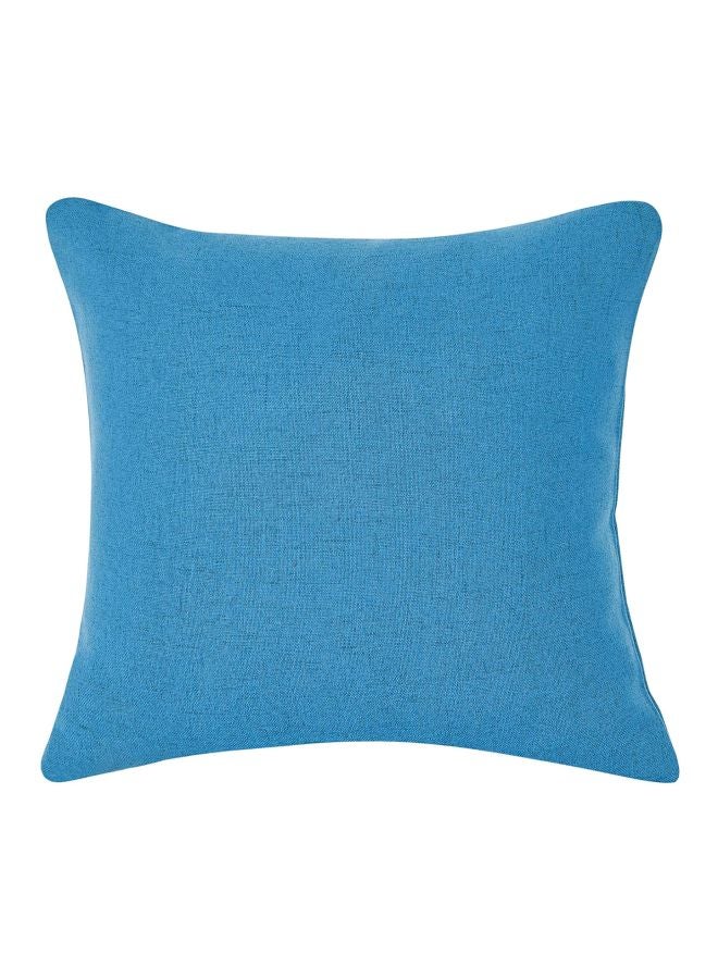 REGAL IN HOUSE Decorative Cushion linen Blue 45x45cm  - Image 1