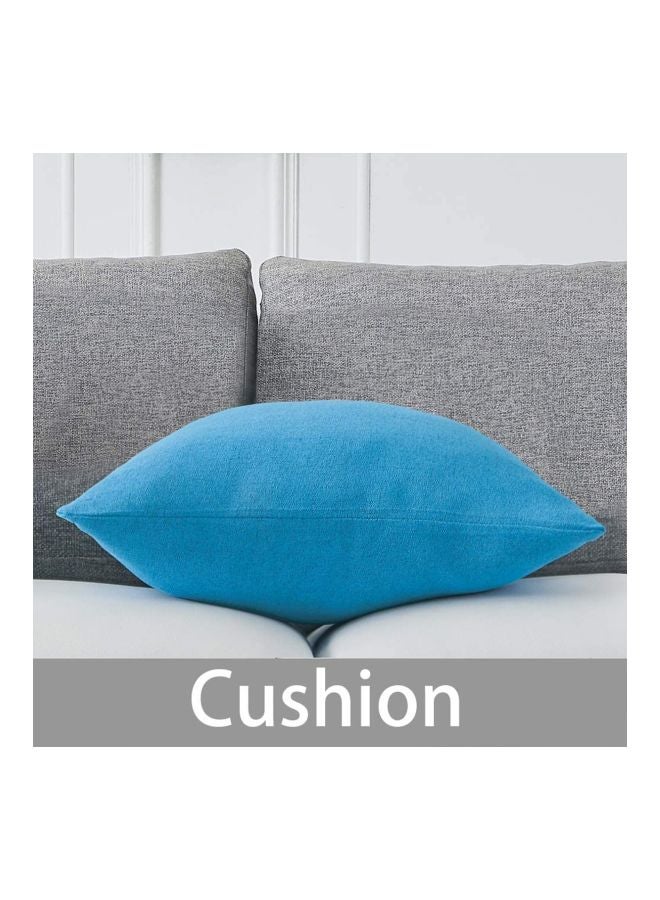 REGAL IN HOUSE Decorative Cushion linen Blue 45x45cm  - Image 2